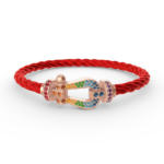[Eternal Jewelry]FORCE LARGE HORSESHOE  COLORED DIAMOND BRACELET ROSE GOLD - Image 6