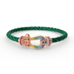 [Eternal Jewelry]FORCE LARGE HORSESHOE  COLORED DIAMOND BRACELET ROSE GOLD - Image 11