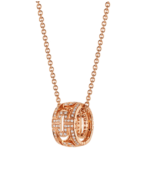 [Eternal Jewelry]PARENTESI NECKLACE PINK GOLD DIAMOND - Image 2