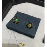 [Eternal Jewelry]FRIVOLE  FLOWER MALACHITE EARRINGS - Image 4