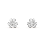 [Eternal Jewelry]FRIVOLE SILVER FLOWER DIAMOND EARRINGS