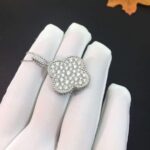 [Eternal Jewelry]CLOVER 25MM SILVER FULL DIAMOND BIG CLOVER NECKLACE - Image 3