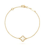 [Eternal Jewelry]CLOVER WHITE MOP SINGLE FLOWER BRACELET