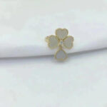 [Eternal Jewelry]SWEET CLOVER WHITE MOP RING - Image 2