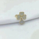 [Eternal Jewelry]SWEET CLOVER WHITE MOP RING - Image 3