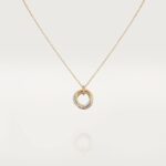 [Eternal Jewelry]TRINITY NECKLACE SILVER GOLD PINK GOLD DIAMONDS - Image 2