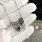 [Eternal Jewelry]LARGE BUTTERFLY SILVER PENDANT DIAMOND NECKLACE - Image 3
