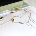 [Eternal Jewelry]LUCKY SPRING 4 MOTIFS ROSE GOLD NECKLACE - Image 5