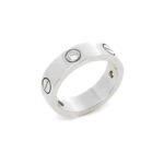 [Eternal Jewelry]LOVE RING 5.5MM 3 DIAMONDS SILVER - Image 2