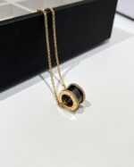 [Eternal Jewelry]ZERO 1 BLACK CERAMIC DIAMOND PINK GOLD NECKLACE - Image 6