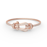 [Eternal Jewelry]FORCE  LARGE HORSESHOE FULL DIAMOND TENNIS BRACELET - Image 2